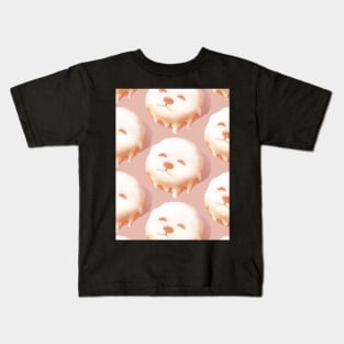 Smile Dog Donut Pattern Kids T-Shirt